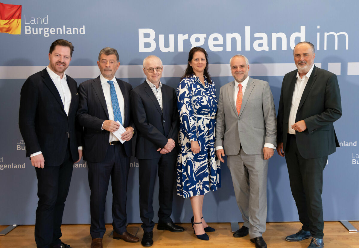 Daniel Serafin Stefan Ottrubay Dietmar Posteiner Katharina Reise Matthias Grün Hans Peter Doskozil c Landesmedienservice Burgenland